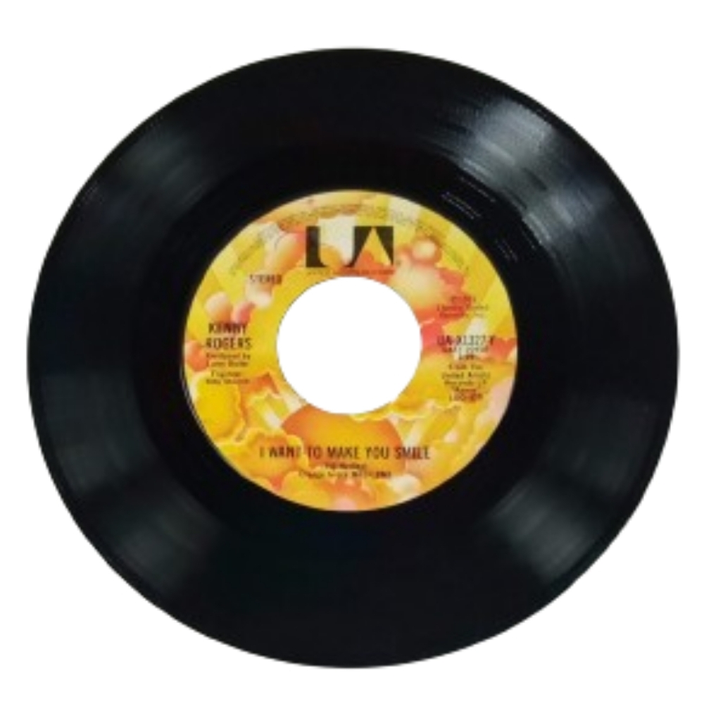 Kenny Rogers Coward Of The County/I Want To Make You Smile 45 RPM Vinyl Record